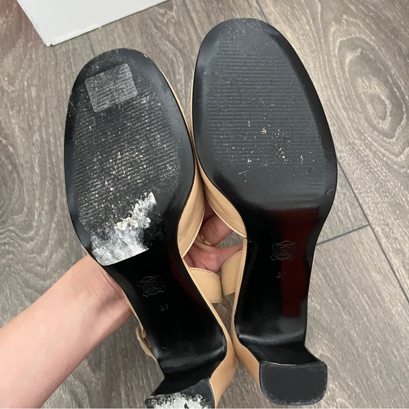 Gianni Versace Vintage Leather Ballet Bow Heels - Picture 9 of 12